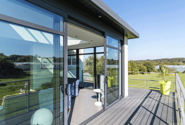 Porte-terrasse-entrée-porte coulissante