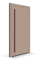 Le Corbusier přední dveře - dveřní výplň ombre brulee claire - terre sienne brulee 31