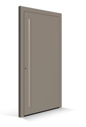 Vchodové dveře Le Corbusier - Dveřní výplň ombre naturelle moyenne - Klika ombre naturelle claire