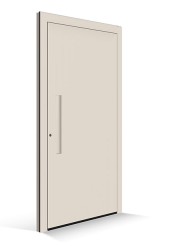 Le Corbusierovy vchodové dveře - Dveřní výplň blanc ivoire - Klika blanc ivoire