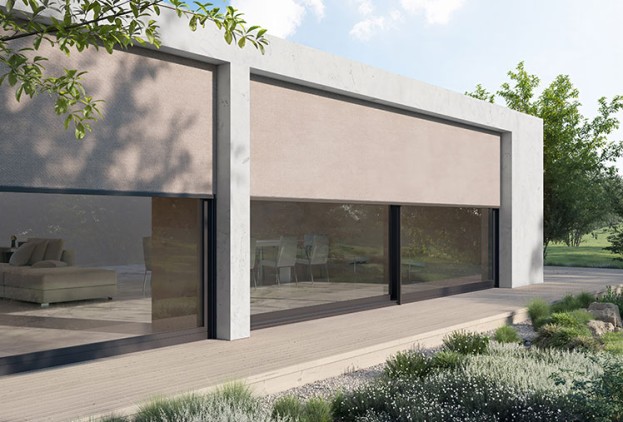 Zipscreen-Wohnhaus verputzt