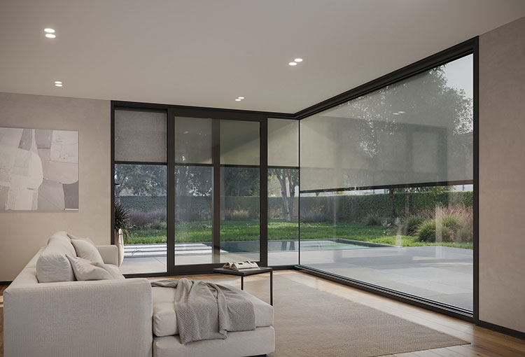 All-glass corner » Modern corner glazing | heroal