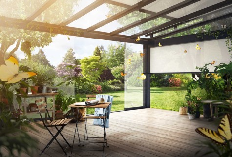 Modernisierung-Wintergarten mit Blick ins Gruene